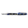 Xezo Urbanite Fountain Pen, Medium Nib. Retro Blue, Black, and