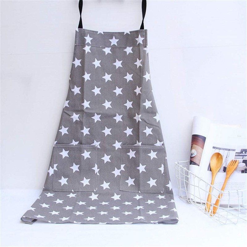 Kitchen Apron for Women, Adjustable Cooking Apron with Two Large