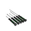 Hilmor Precision Screwdriver Set with Storage Pouch, Black & Green,