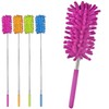 1 x EXTENDING TELESCOPIC MICROFIBRE CLEANING MULTIFUNCTIONAL DUSTER, FEATHER BRUSH,