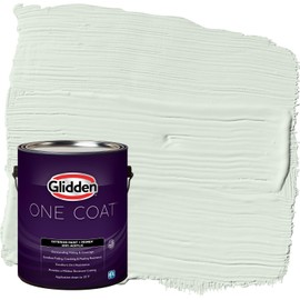 Glidden Exterior Paint + Primer: Green/Mint Wafer, One Coat, Semi-Gloss, 1-Gallon