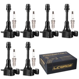 Set of 6 Ignition Coil Pack and Spark Plugs fits for Infiniti FX35 G35 M35 Nissan 350Z 2003 2004 2005 2006 2007 2008 3.5 V6 Replaces# UF401 4469