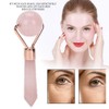 Natural Rose Quartz Facial Roller Single Headed Jade Facial Roller