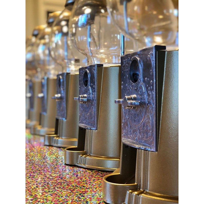 Gumball Dreams Classic Gumball Machine/Candy Dispenser, 9 Inch - Gold