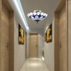 Skyweel 12 Inch Vintage Chandeliers Light Tiffany Style Stained Glass