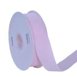 Ribest 1 1/2" Powder Pink Velvet Ribbon by 10 Yards Spool for Craft Gift Wrapping Decoration