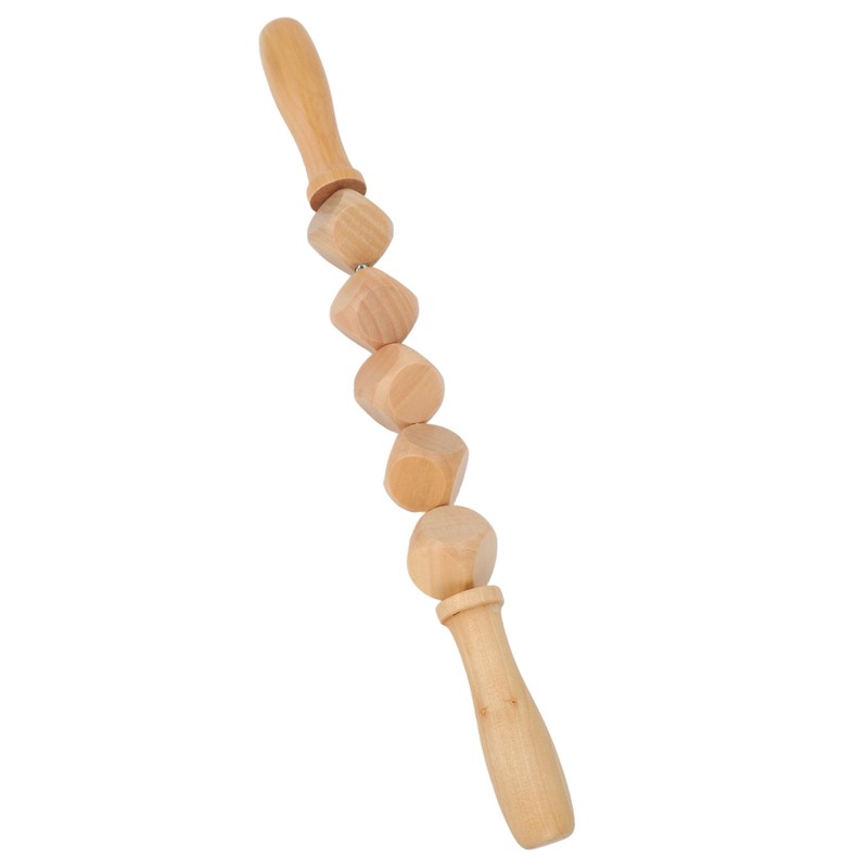 Fascia Massage Roller Meridian Dredgin Wooden Scraping Rods with 5pcs