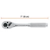 Truper M-1412, Matraca triple, cuadro 1/4", 3/8" y 1/2"