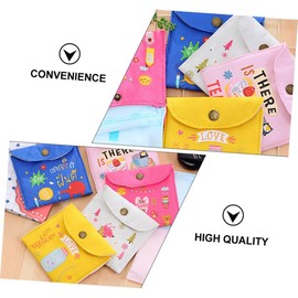 FRCOLOR 6 Bolsas De Almacenamiento De Servilletas Sanitarias Bolsa Seca Y Húmeda Con Cremallera Cartera Para Niños Bolsa De Almacenamiento De Toallas Sanitarias Soporte Para Toallas