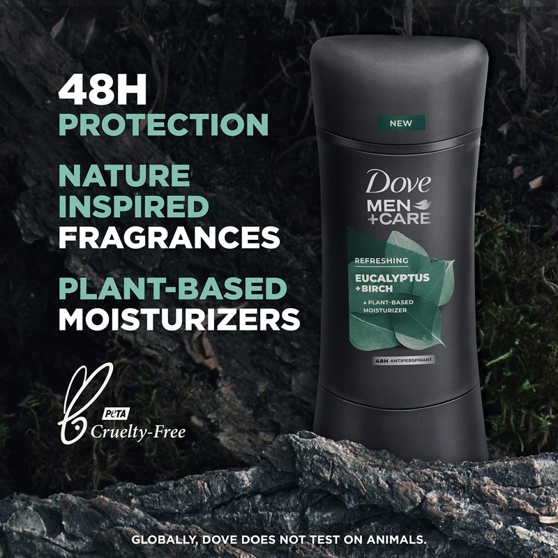 Dove Men+Care Antiperspirant Deodorant Antiperspirant Eucalyptus + Birch Natural Inspired