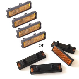 KANGQL Bicycle Pedal Reflec, 4 Pcs/Set Pedal Reflector Night Cycling Reflective Bike Accessory