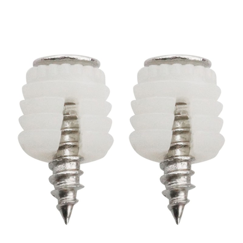 E-outstanding 20Pcs Plastic Dowel Inserts Hinge Expansion Plug with Mounting