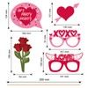 Valentine's Day Photo Booth Props Happy Lovers Selfie Photobooth Props,