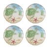 Gourmet Art 4-Piece Sealife Turtle Heavyweight and Durable Melamine 6