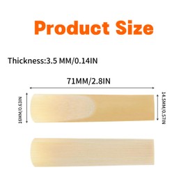 10 PCS Alto Saxophone Reeds 2.5 Strength Alto Sax Reeds,Alto Saxophone Accessories with Paper Protective Shield,for Beginners Educators Students,Orchestral Strings Accessories