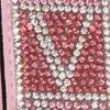 Victoria's Secret Wristlet Strap Keychain, Sparkle V-Monogram