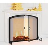 Calidola Fireplace Screen with Doors, 35" W x 28" H,