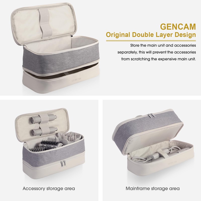 GENCAM Double-Layer Airwrap Travel Case for Shark Flexstyle, Carrying Case
