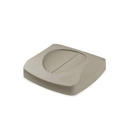 Rubbermaid Commercial Products Untouchable Trash/Recycling Swing Lid, Beige (FG268988BEIG)