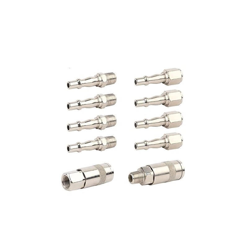 ORAZIO 10PCs 1/4" BSP Air Line Compressor Hose Quick Coupler