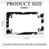 Motorcycle American Flag License Plate Frame - 4 Holes Stainless