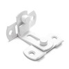 INIRET 90 Degree White Flip Barn Door Lock,Protect Privacy-Security Gate