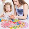 Wooden Magnetic Fishing Game Toys with Tangram Puzzles for Kids