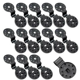 Naisfei 30 Pcs Shade Cloth Plastic Clips,Shade Netting Black Clips Sunshade Clips Round Shade Cloth Clips for Greenhouse Outdoor Garden Agricultural(Black)