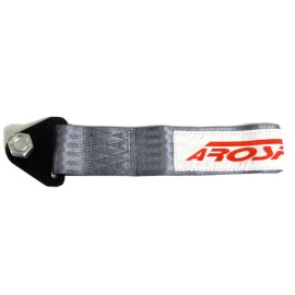AROSPEED GRAY HIGH STRENGTH UNIVERSAL RACING SPORTS TOW STRAP HOOK BOLT & NUT