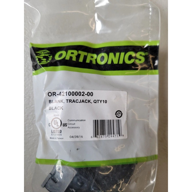 Ortronics New Set of 30 ORTRONICS TracJack 1-Port Blank Insert
