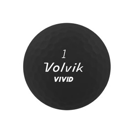 New Volvik Vivid Multi-Performance and 3-Piece Construction Unique Bright Matte Color Finish Golf Ball. 2 Dozen (Black) with 100% Genuine Italian Leather Belt, White