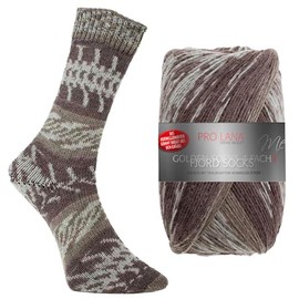 Pro Lana Fjord Socks Colour 194, Sock Wool Pattern Forming, Wool Norwegian Pattern for Knitting, 100 g, 400 m