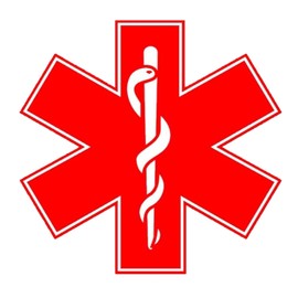 Medical Alert Stickers 3inch Medical Equipment Inside Stickers Handle with Care Labels for Medical Supplies （8 Pack）