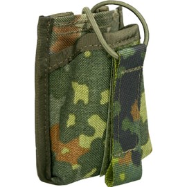 Zentauron Mini Radio Case with MOLLE Pouch for PMR, LPD Radios, Camouflage