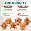 Brain Teaser Wooden Metal Puzzles - Stocking Stuffers Brain Teaser