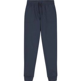 Nautica Girls' School Uniform Jogger Pants, Stretch Performance Fabric, Elastic Waistand with Drawstring Closure, Navy
