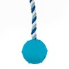 PETS&MORE Pelota con Cuerda Azul