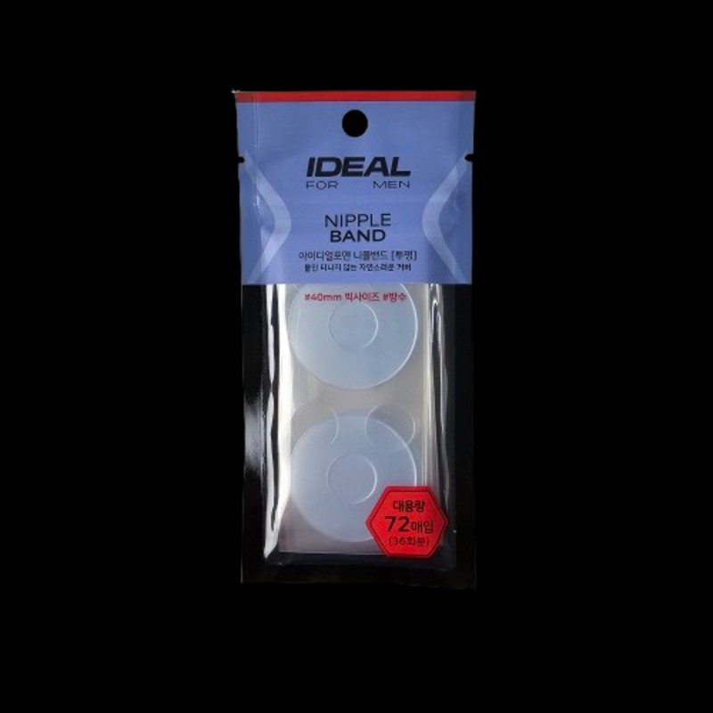 Ideal for Men Nipple Band (Transparent) 72 pieces / 아이디얼