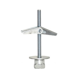 Everflow 8064925-25 SST 30 3/8" Vertically Threaded Rod Anchor Designed for Drywall or Prestressed Concrete, Steel, Zinc, 1/4 x 3 Screw Length (25 Pack), Pack of 25, 25 Piece