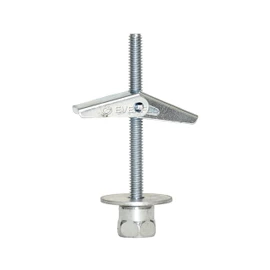 Everflow 8064925-25 SST 30 3/8" Vertically Threaded Rod Anchor Designed for Drywall or Prestressed Concrete, Steel, Zinc, 1/4 x 3 Screw Length (25 Pack), Pack of 25, 25 Piece