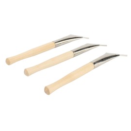 3Pcs Pottery Batik Printing Pen Batik Tool DIY Wax Carving Tool Stainless Steel Batik Pens Sculpture Craft Pottery Tool for Painting Drawing on Fabric Cloth Clay Tool