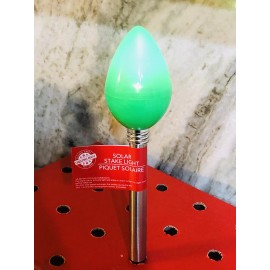 Christmas house 1 Christmas House Christmas Bulb Solar Stake Light  14”-Green. ShipN24Hours