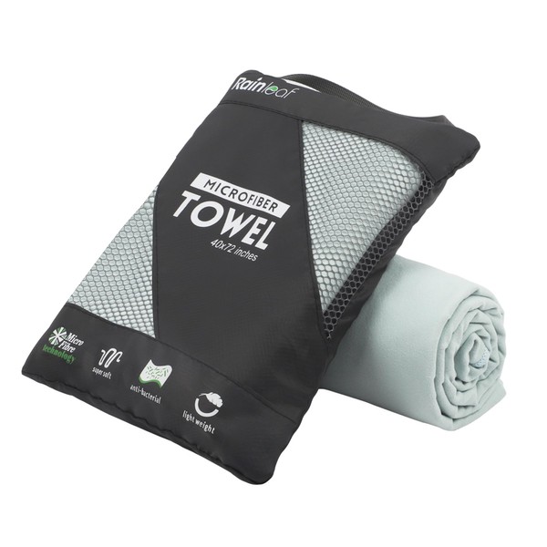Rainleaf Microfiber Towel Perfect Travel & Gym & Camping Towel.