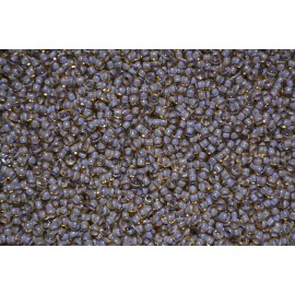 Toho Seed Beads 8/0 - Inside Light Topaz Opaque Lavender Lined