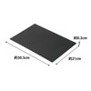 Yamazaki 7023 Antibacterial Sheet, Cutting Board, Black, Approx. W 12.0