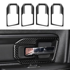 BRMYL 4 Doors Decor Panel Decals for 2013 2014 2015 2016 2017 2018 Dodge Ram Accessories Carbon Fiber Interior Stickers