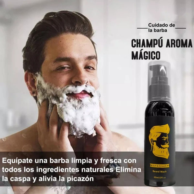 NIBEAUSL Kit Barba Cuidado Para Hombres, Set Herramientas De Aseo