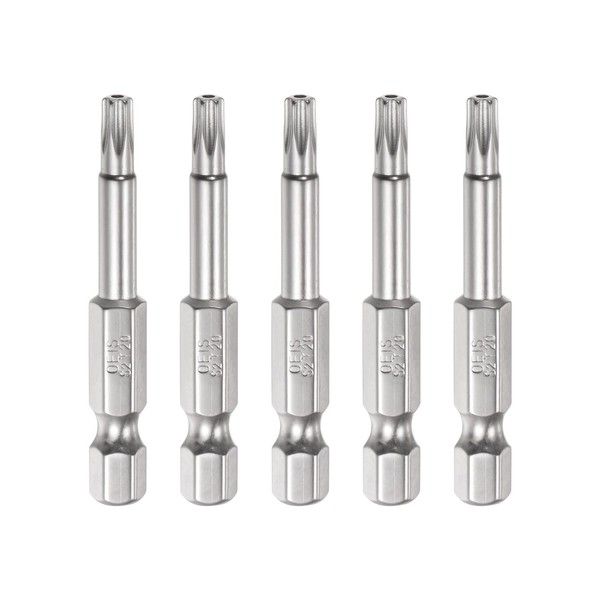 HARFINGTON 5Pcs Security Torx Bit 1/4" Hex Shank 2" Long