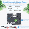 Xemax Compatible Label Tape Replacement for Brother P-Touch Tze-211, Tze-221,