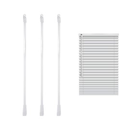 3-Piece Blind Rod Set with 3 Hooks and Handles, Vertical Blind Maintenance Accessories, Blind Opener, Suitable for Blinds and Curtains
